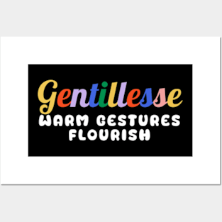 Warm Gestures Flourish Posters and Art